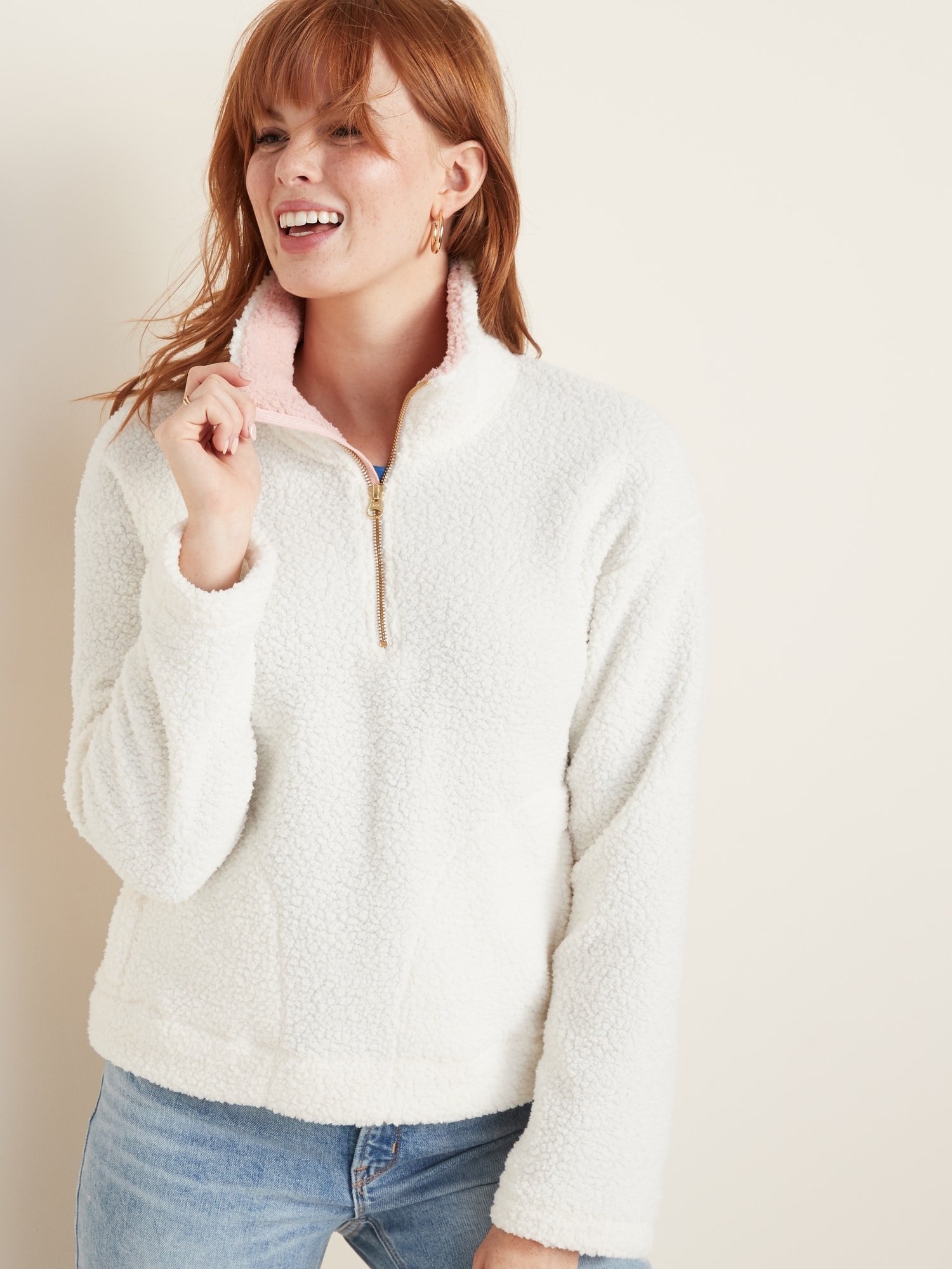 zipper sweater for ladies