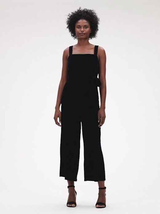 gap velvet jumpsuit