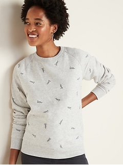 Relaxed Vintage Crew-Neck Sweatshirt for Women