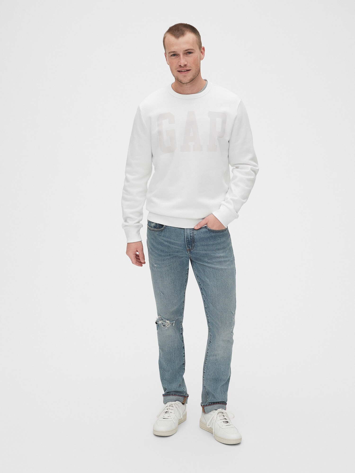 gap logo crewneck sweatshirt