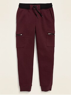 boys joggers with zip pockets