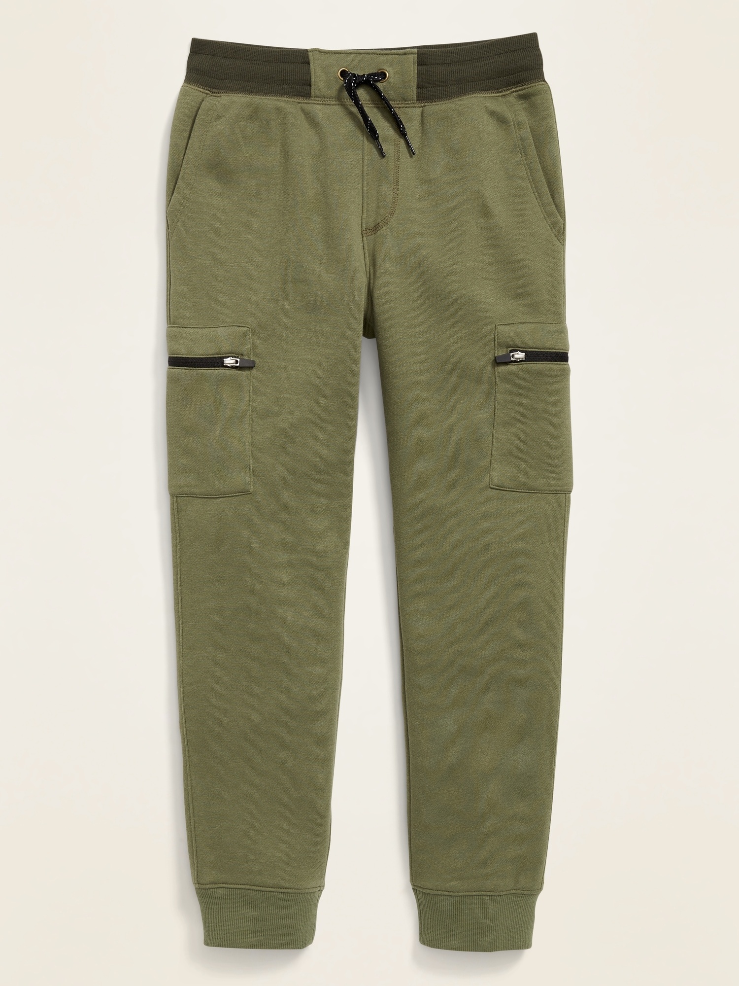 Functional Drawstring Zip-Pocket Joggers for Boys | Old Navy