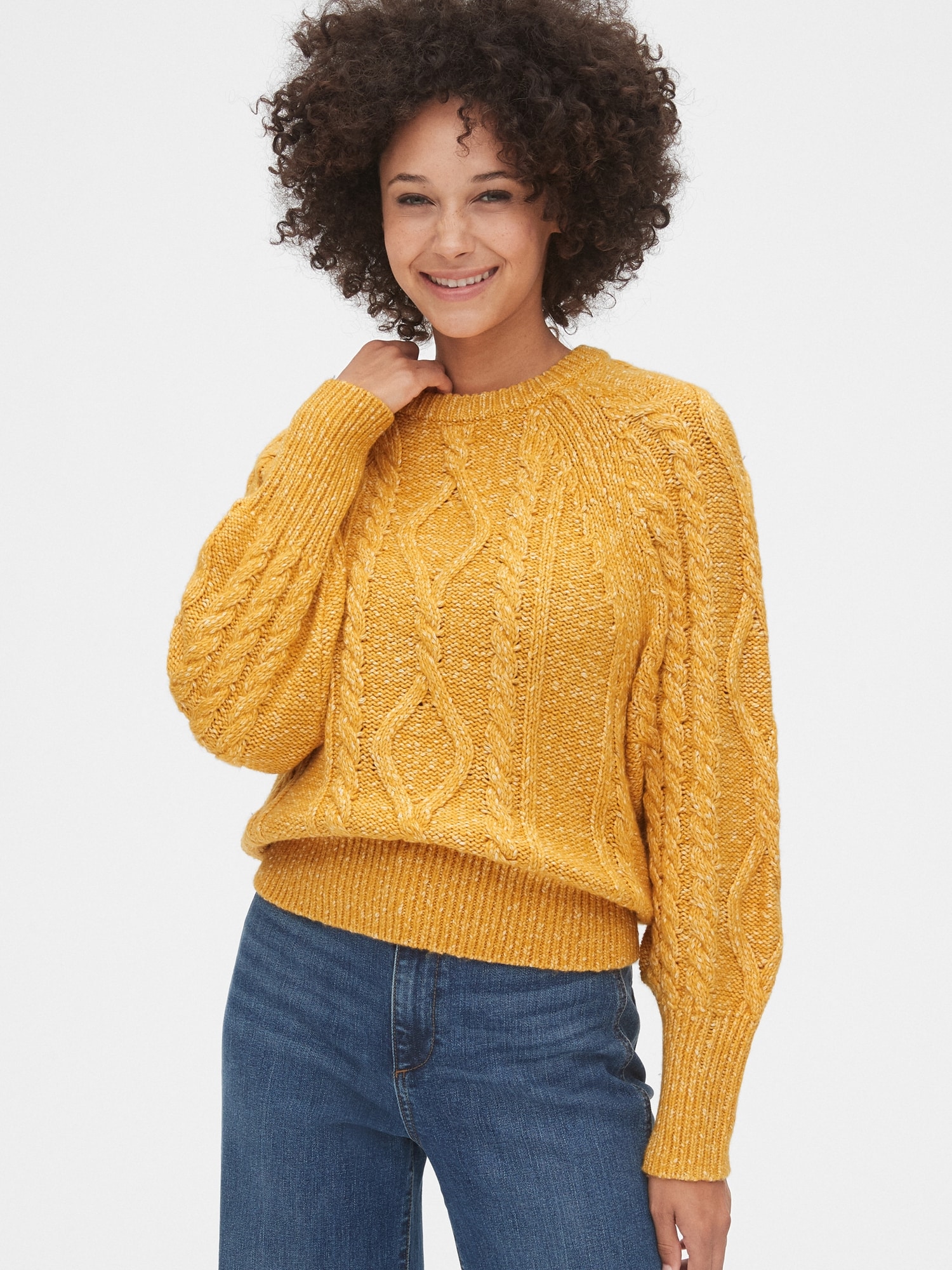 yellow gap sweater