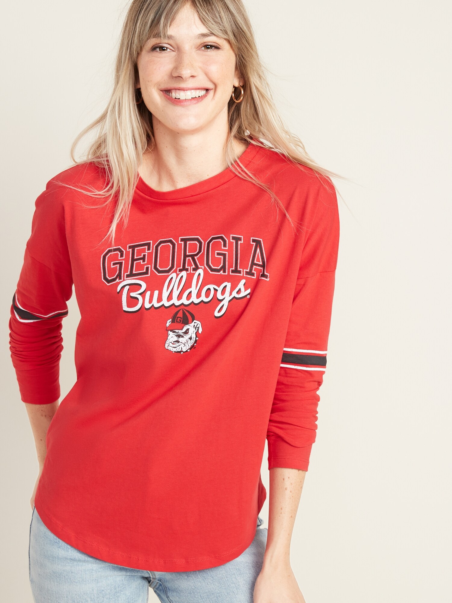 georgia bulldogs women's long sleeve