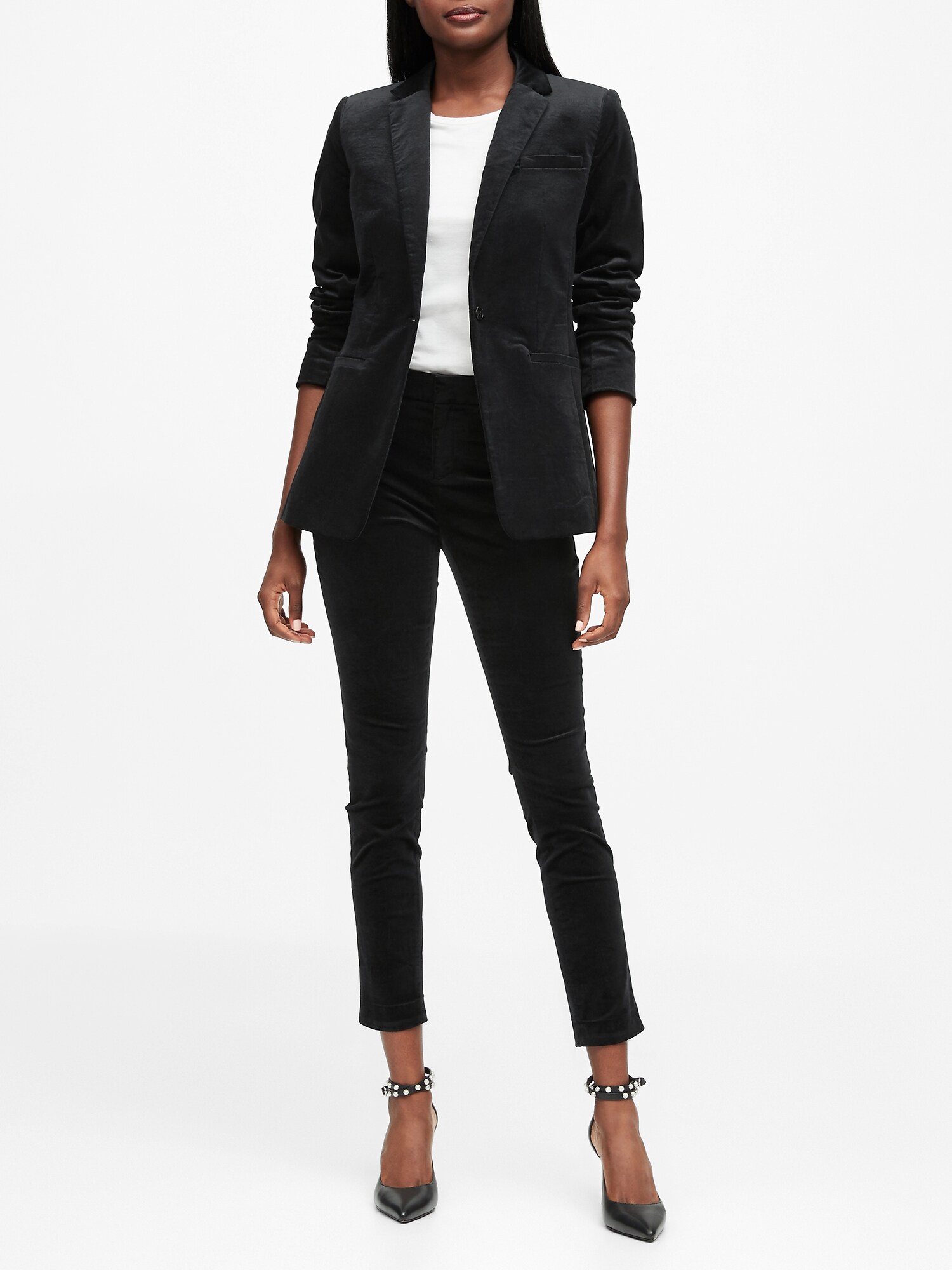 gap velvet jacket