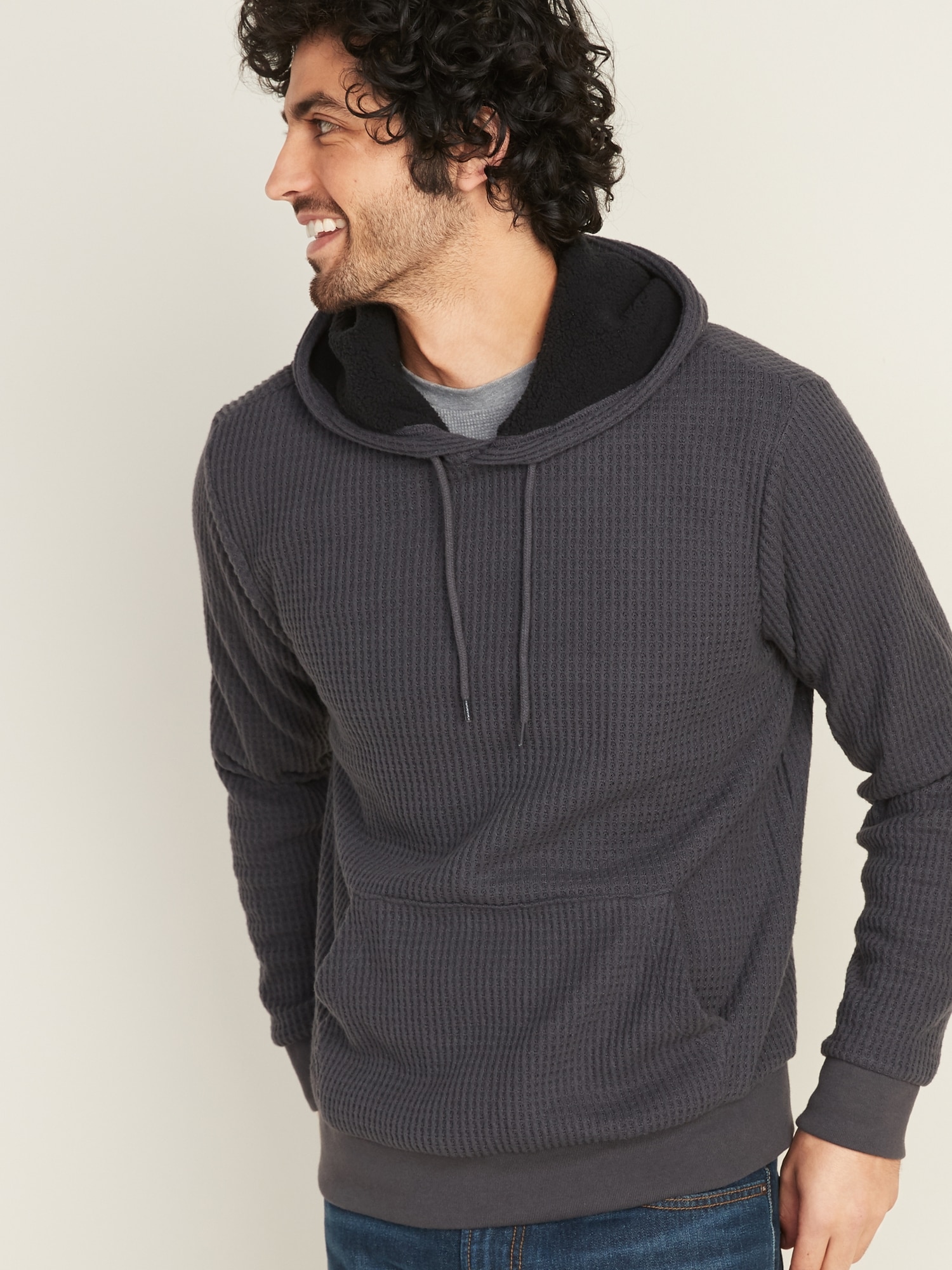 old navy waffle knit hoodie