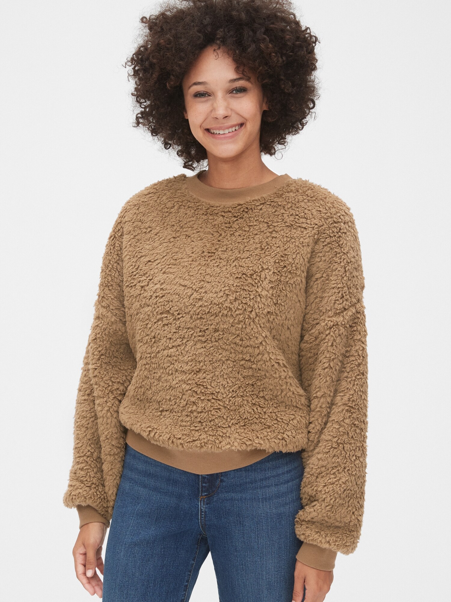 gap sherpa sweater