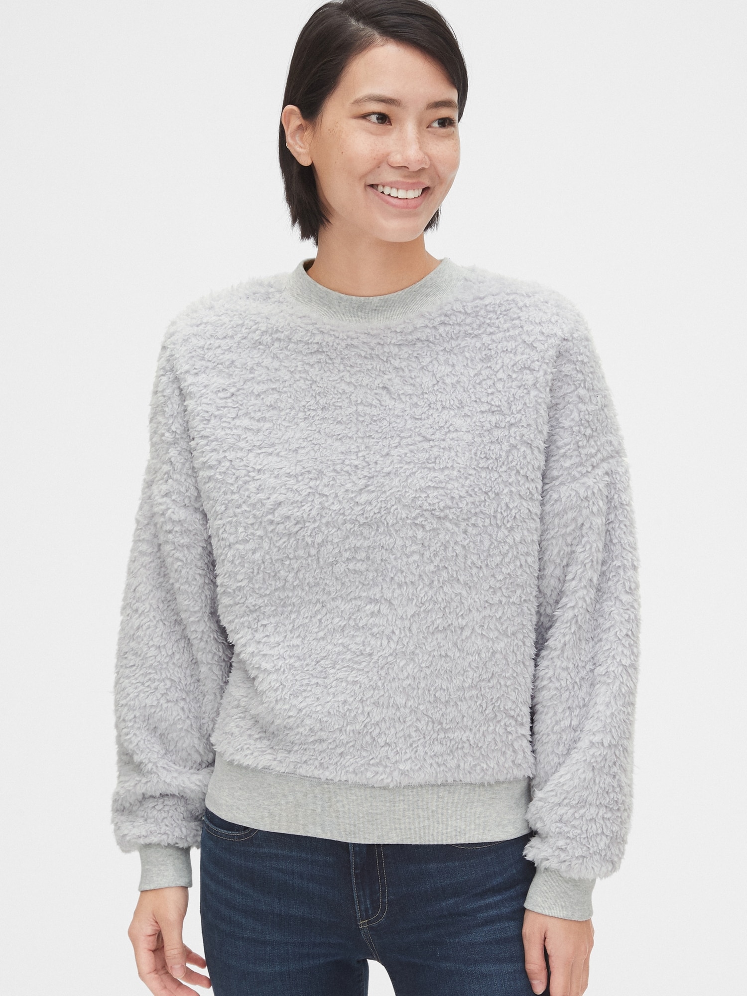 gap sherpa pullover