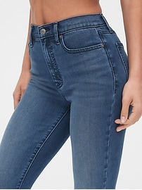 soft wear high rise true skinny jeans with secret smoothing pockets