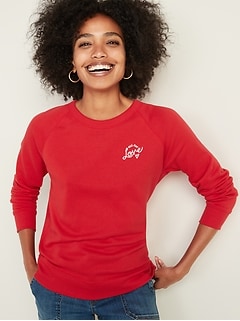 Relaxed Vintage Crew-Neck Sweatshirt for Women