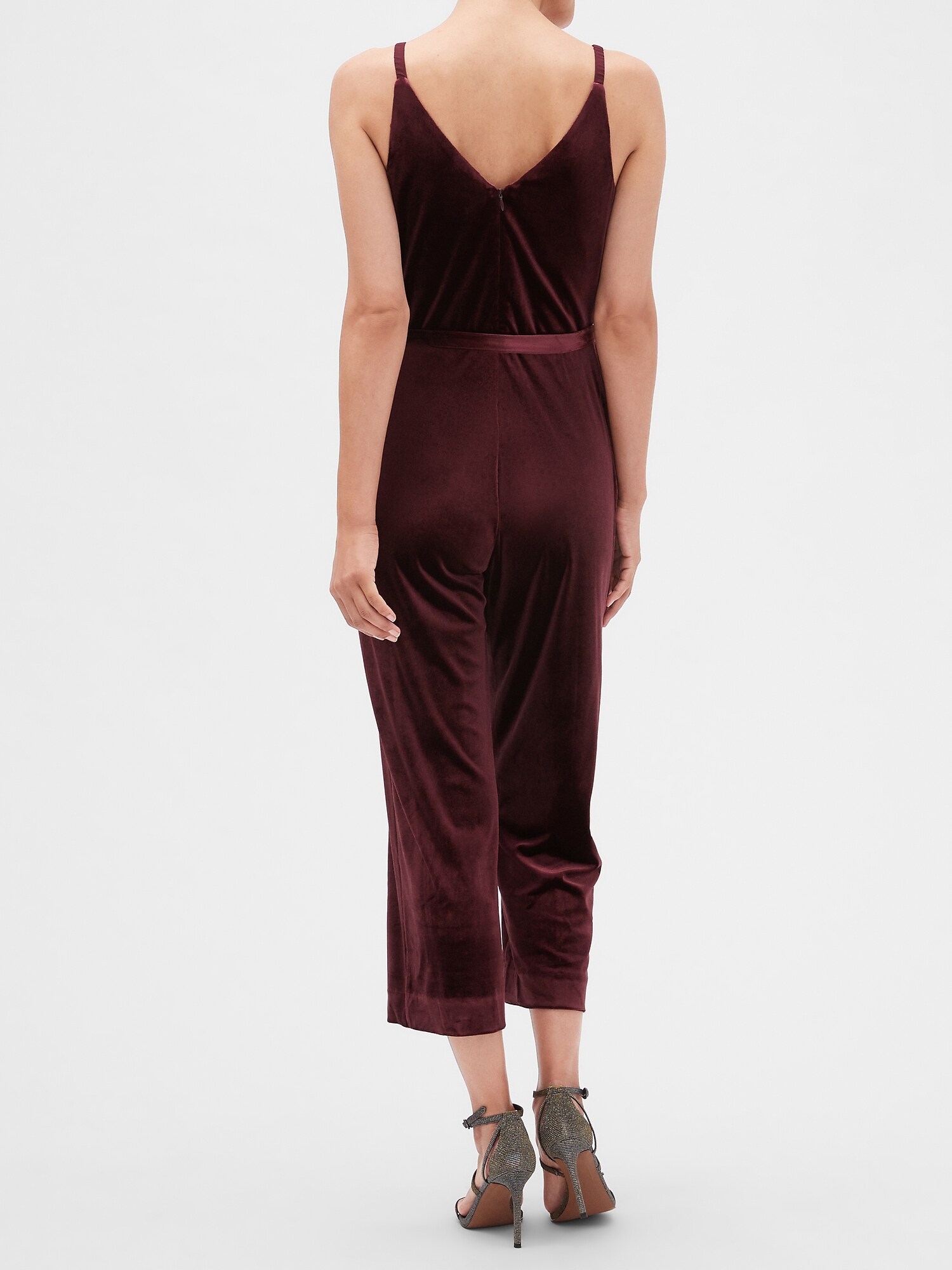 velvet jumpsuit banana republic