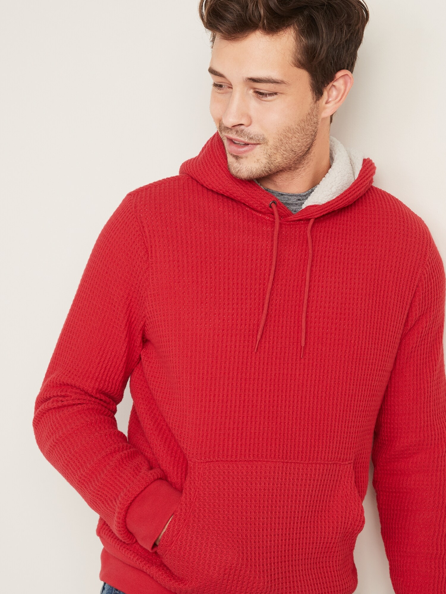 old navy waffle knit hoodie