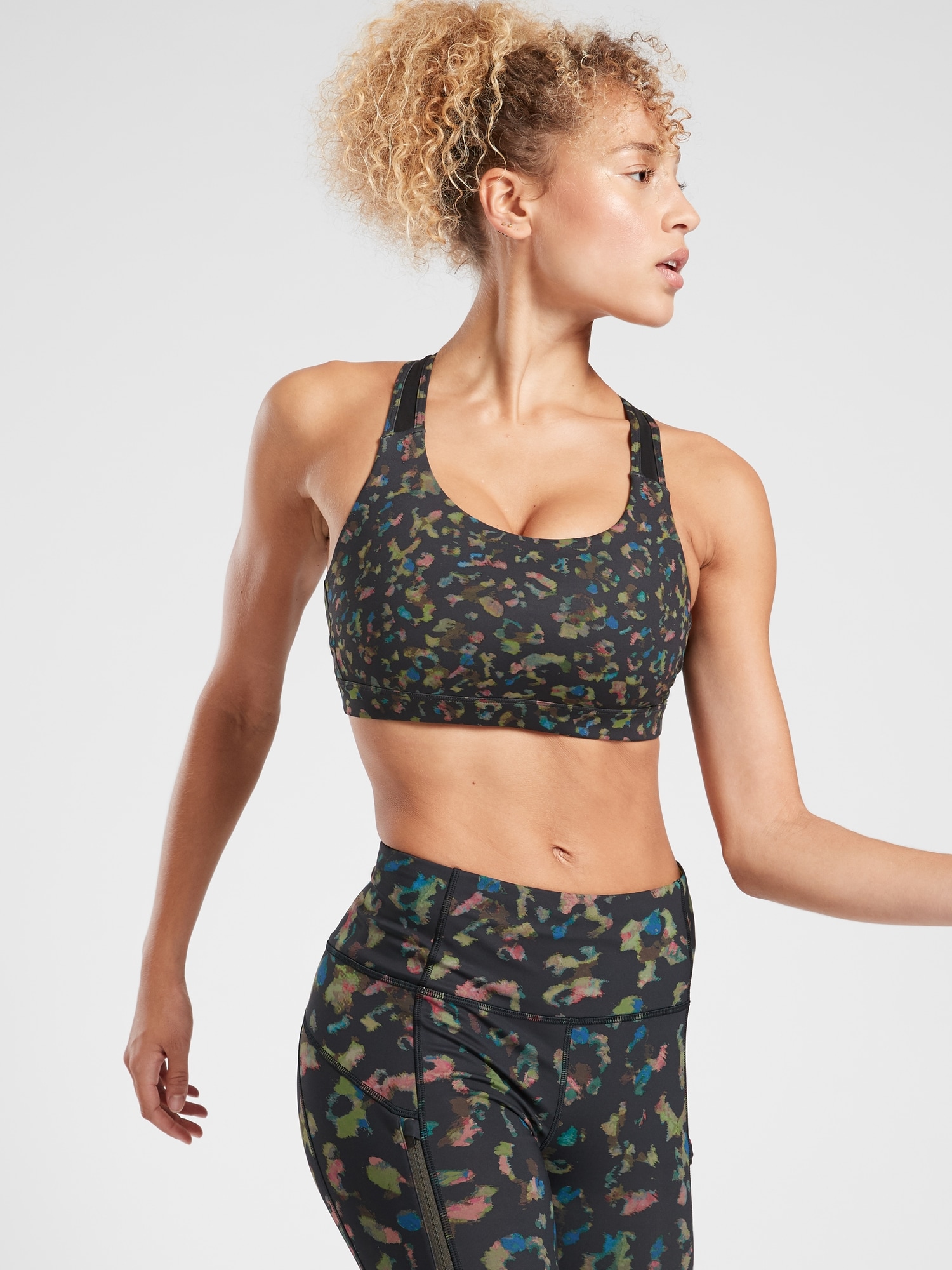 athleta camo bra