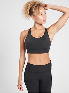 athleta white sports bra