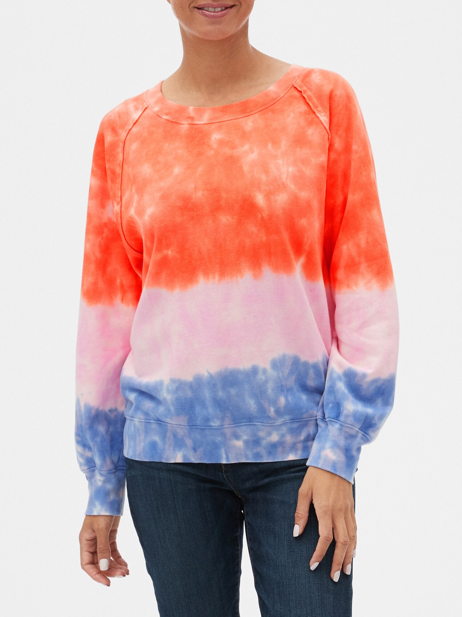 gap tie dye sweatshirt