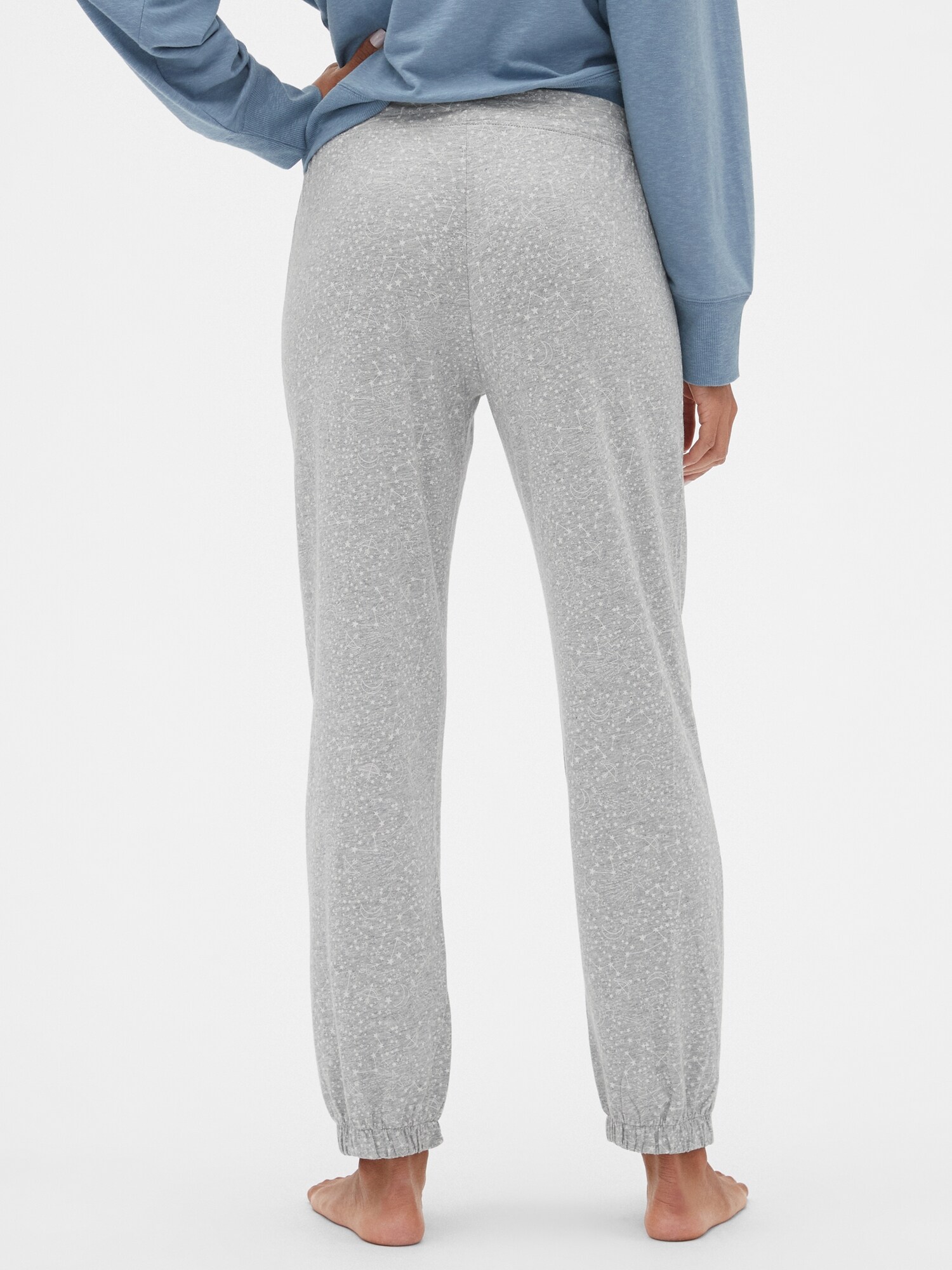 gap print joggers in modal
