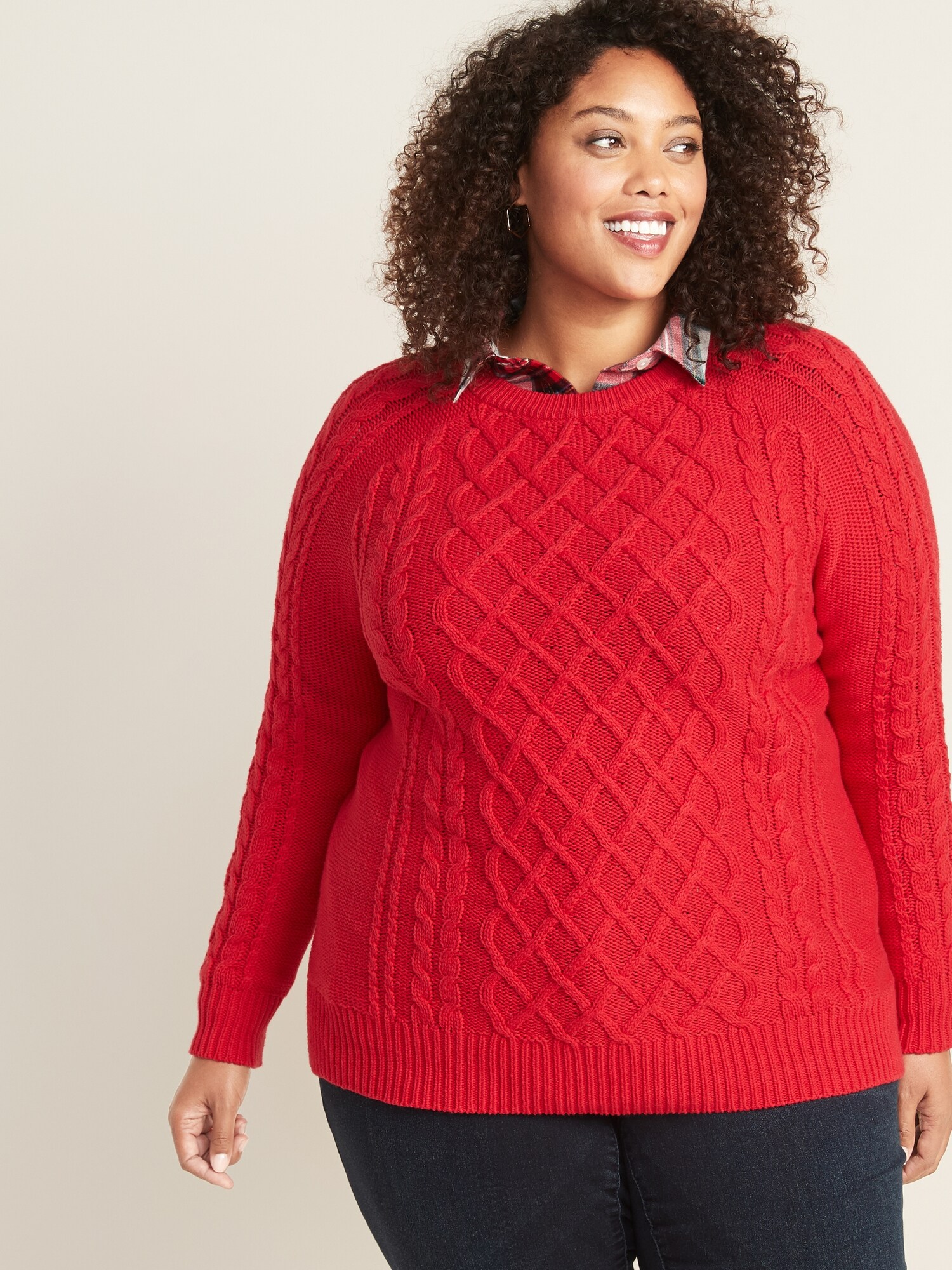 plus size navy sweater