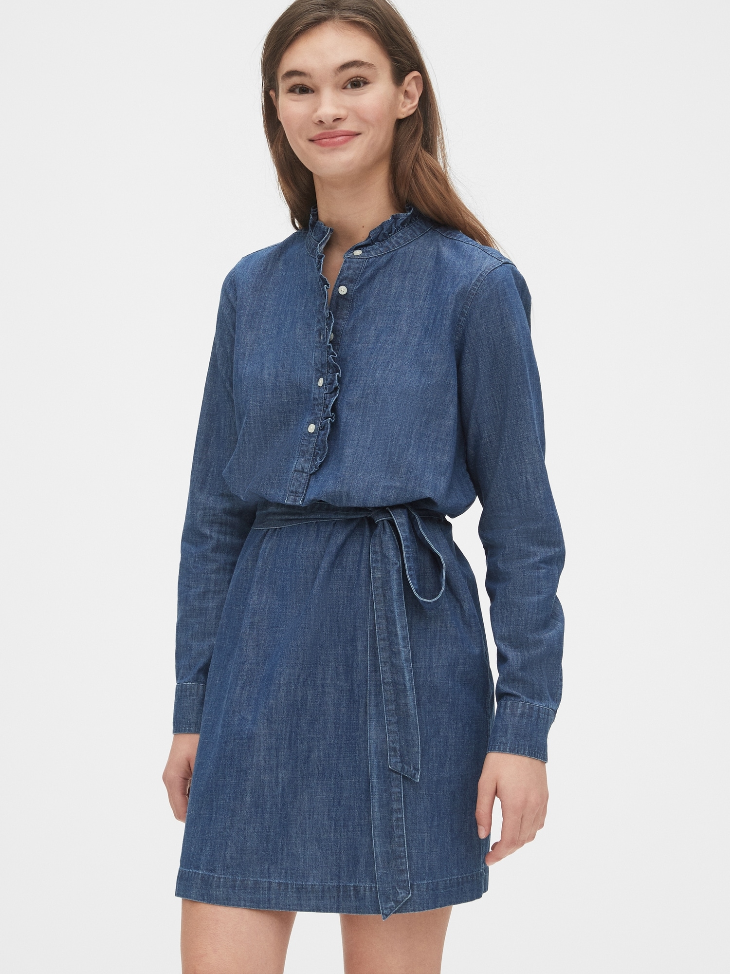 gap denim shirt dress