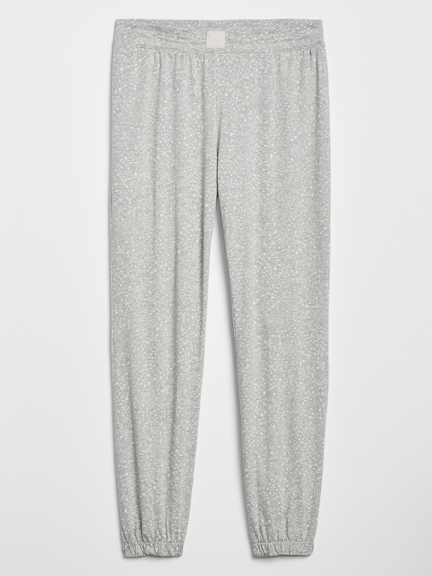 gap print joggers in modal