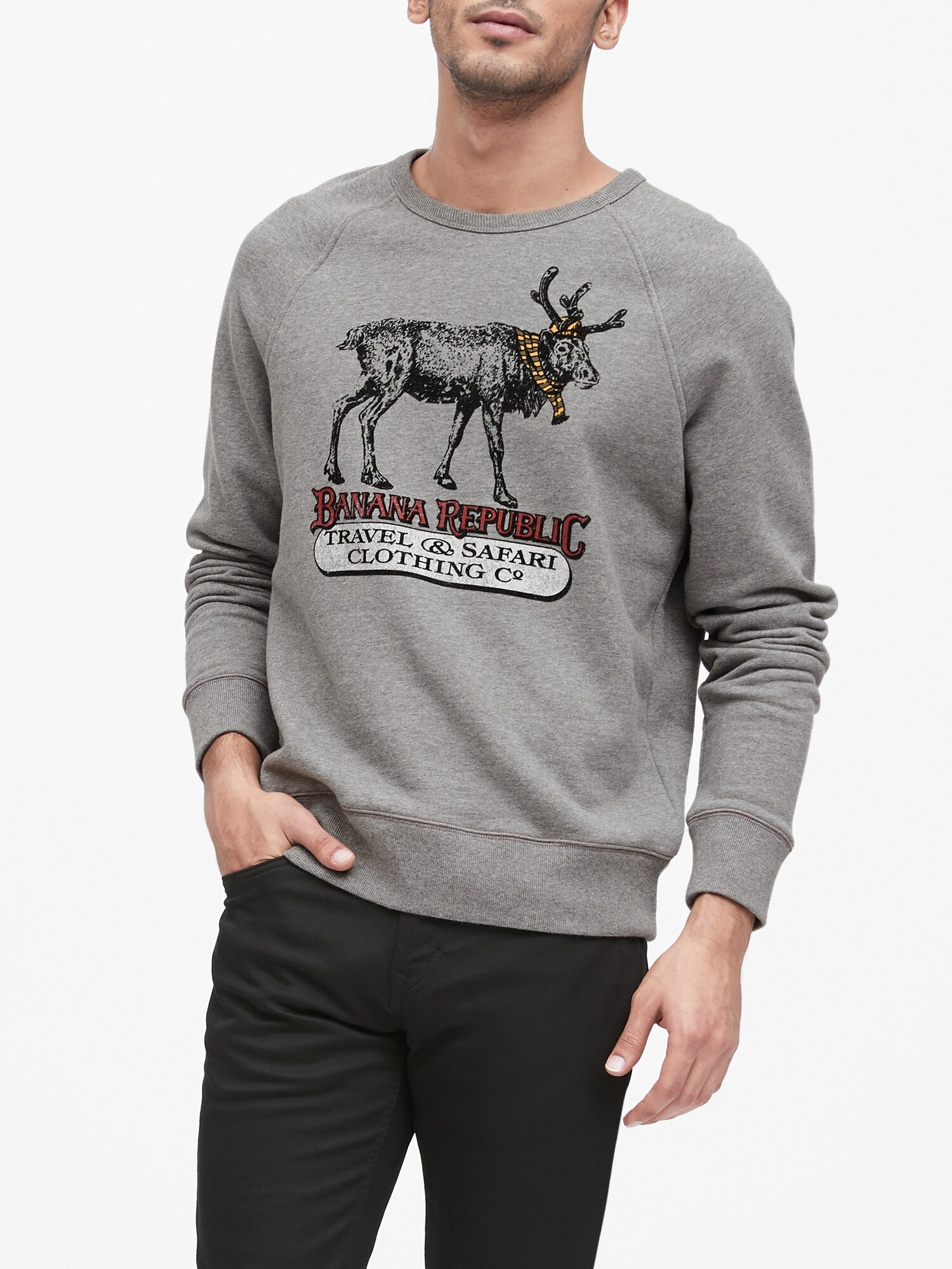 banana republic french terry sweatshirt