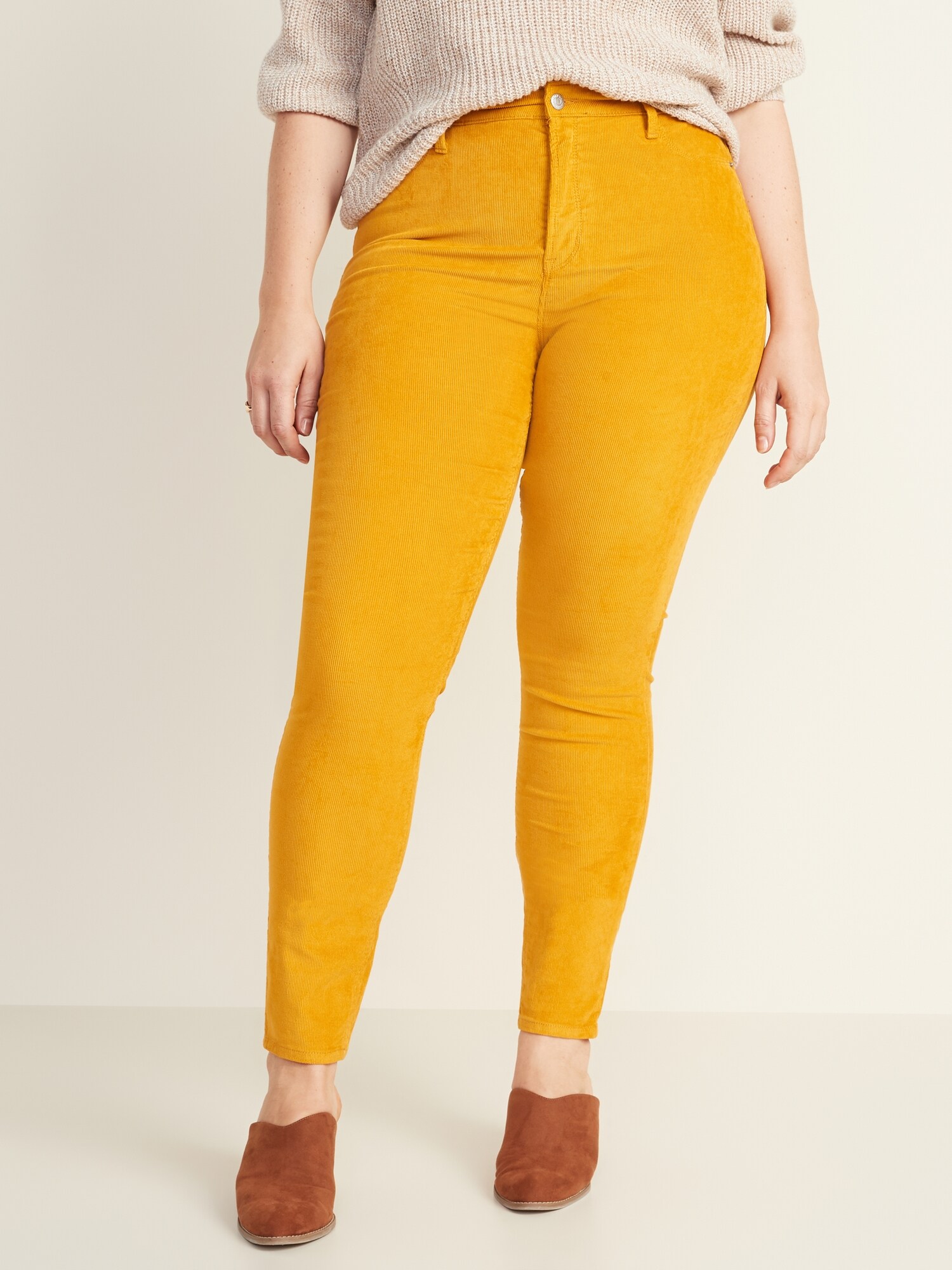 old navy yellow jeans