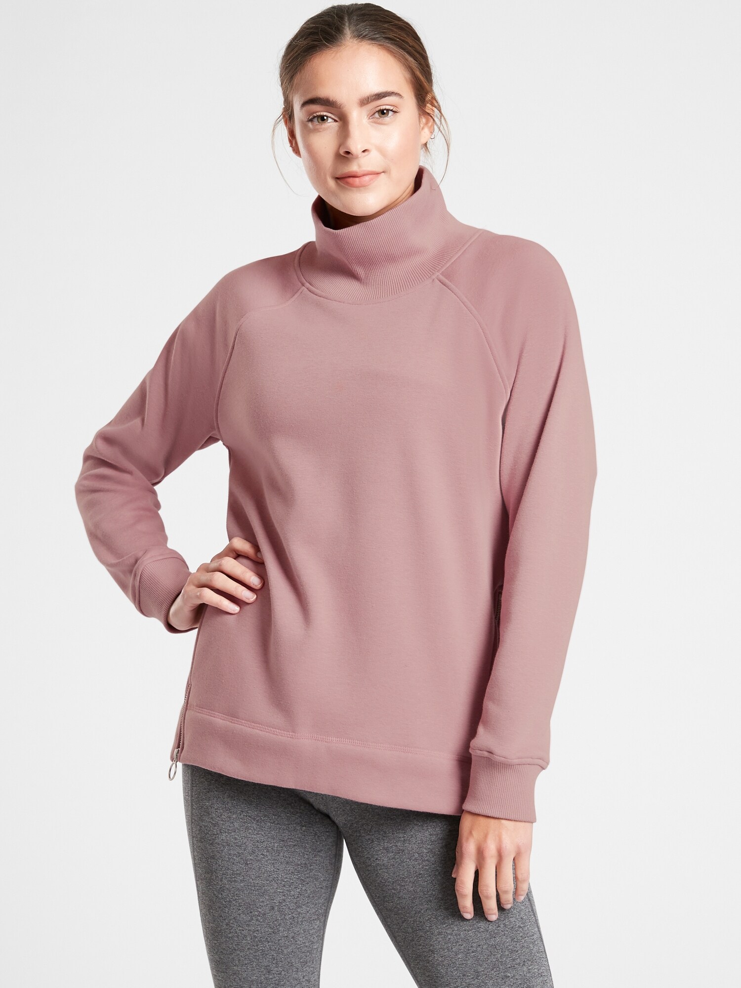 athleta funnel neck sweatshirt