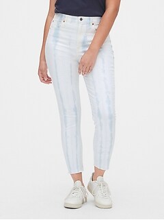 gap true skinny super high rise crop