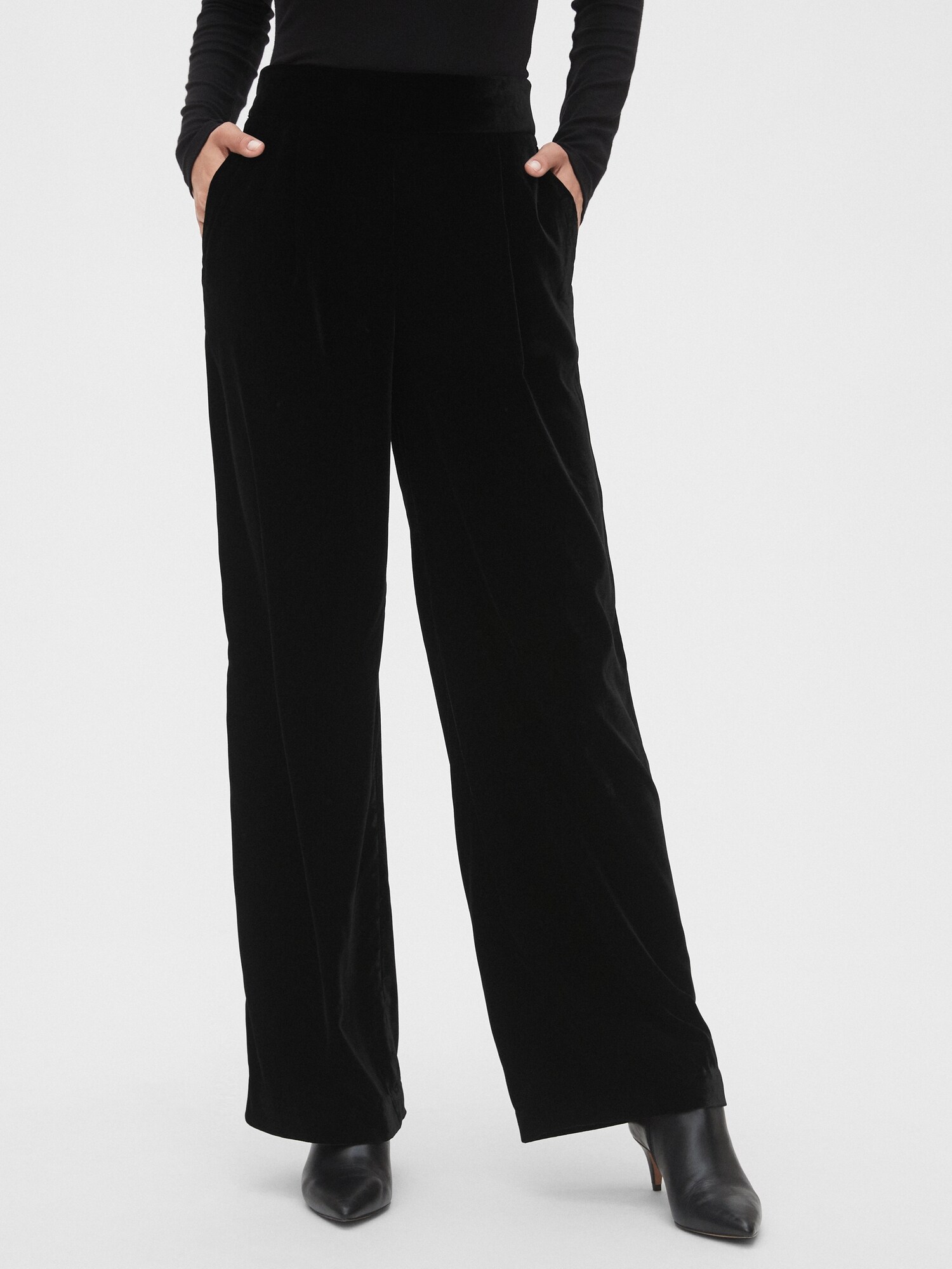 gap velvet trousers