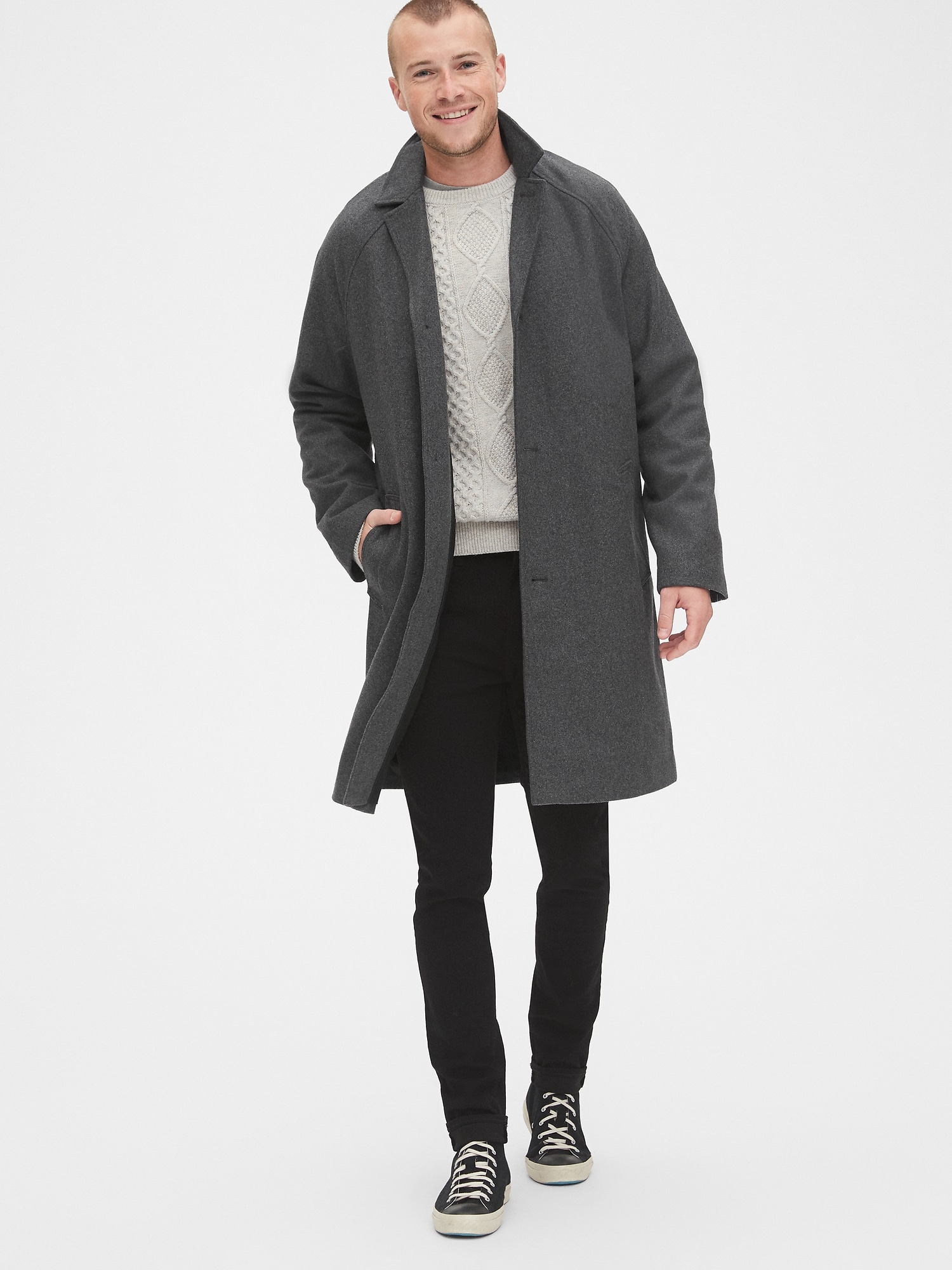 wool car coat gap