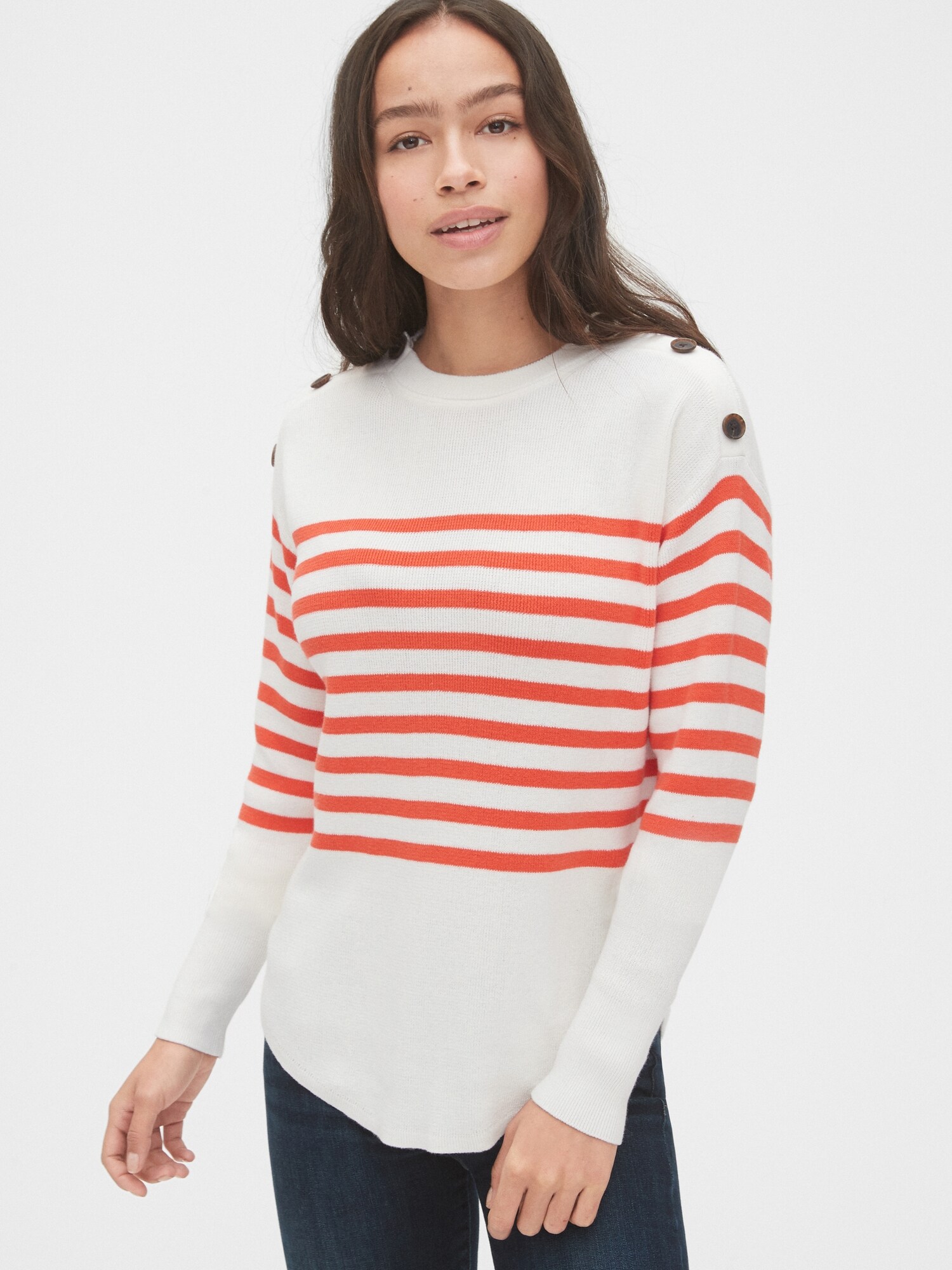 gap striped cardigan