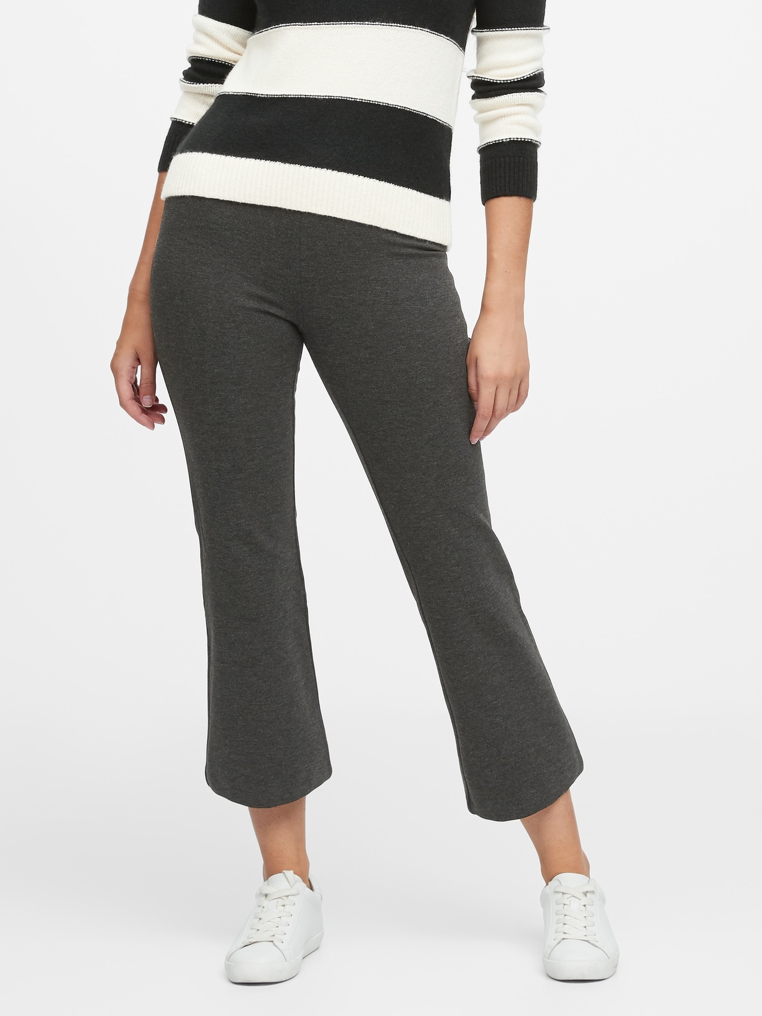 gap high rise crop flare pants