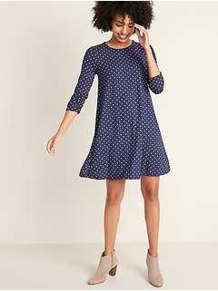 old navy blue polka dot dress