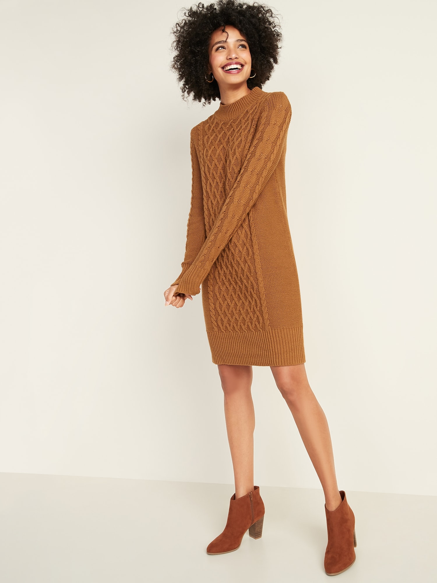 gap cable knit sweater dress