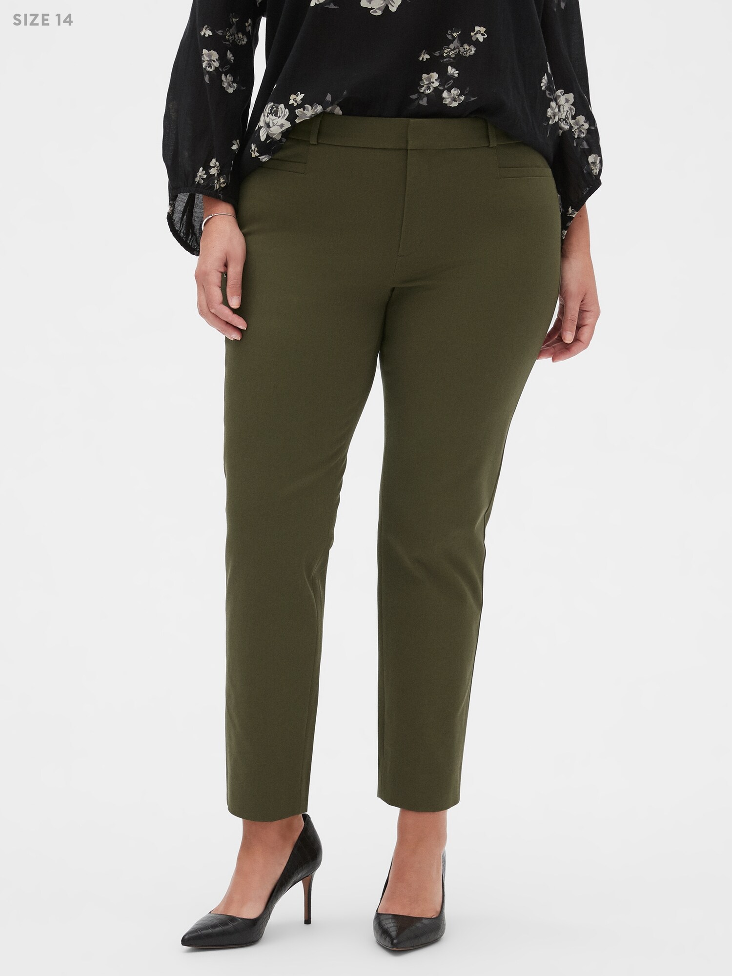 slim ankle trousers