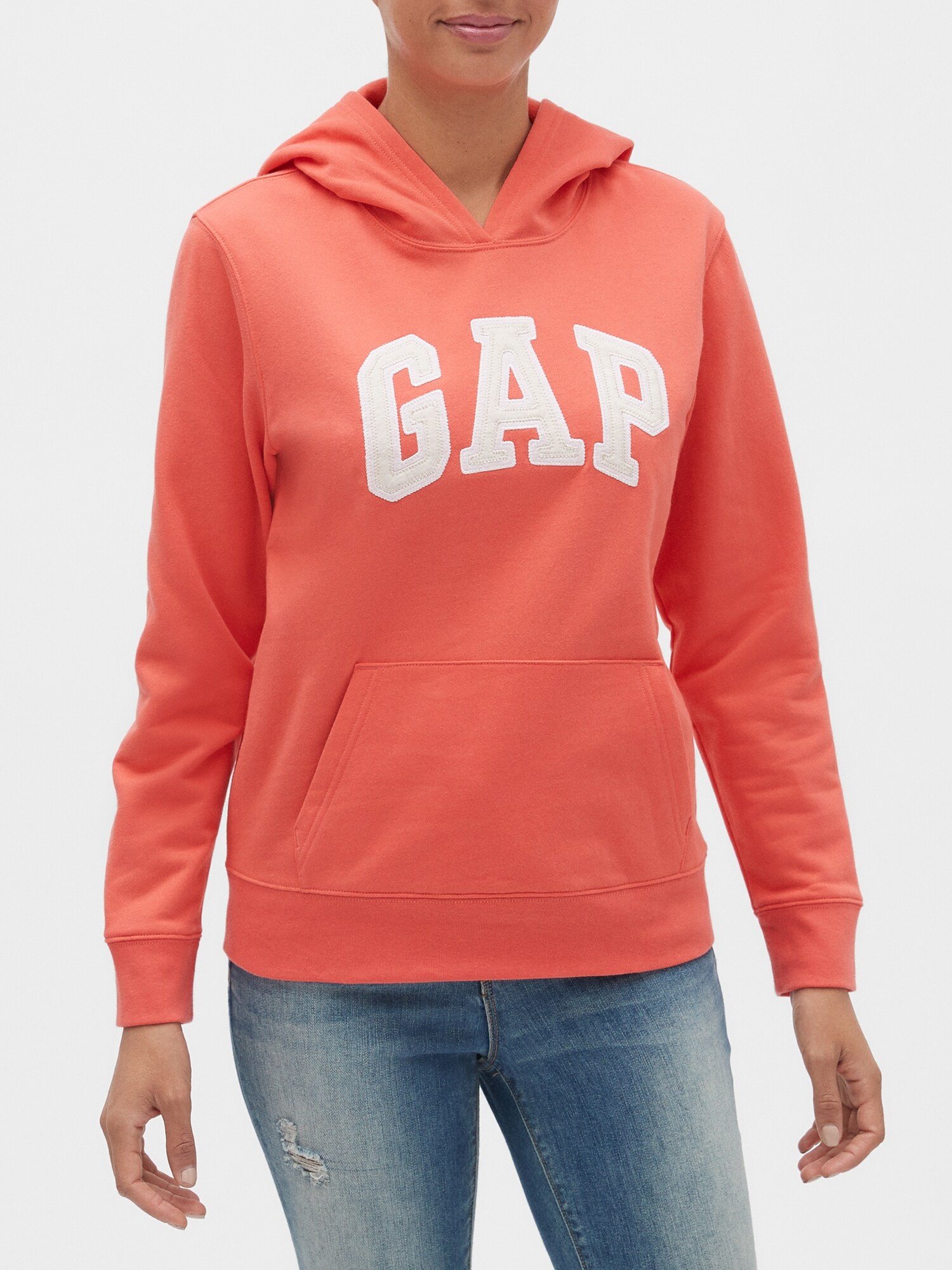 gap orange hoodie