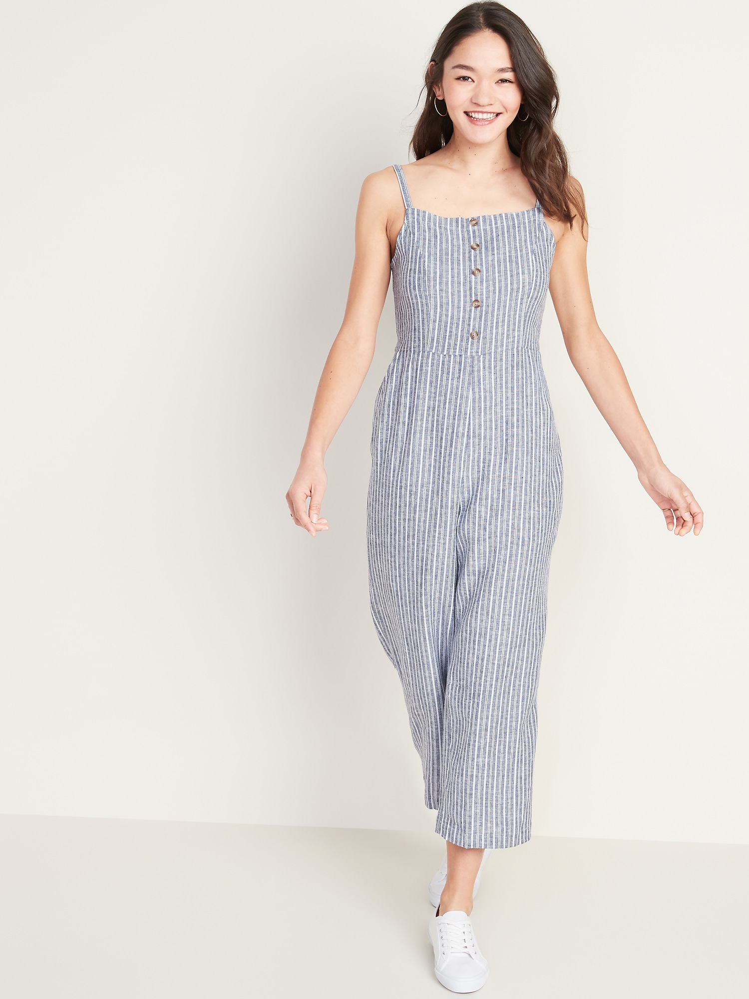 old navy jumpsuit striped