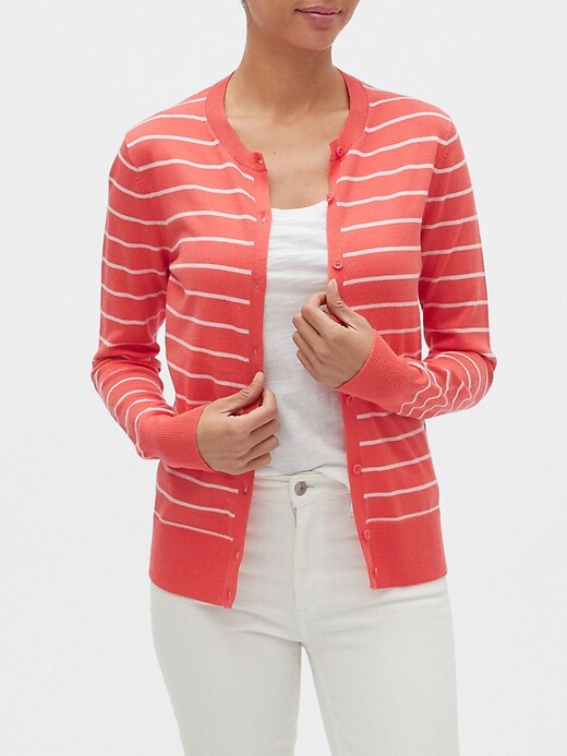 Crewneck Cardigan Sweater