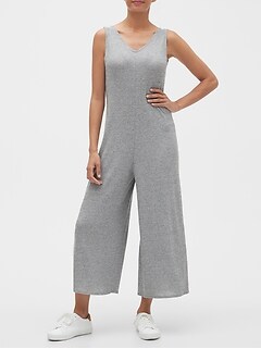 linen button jumpsuit