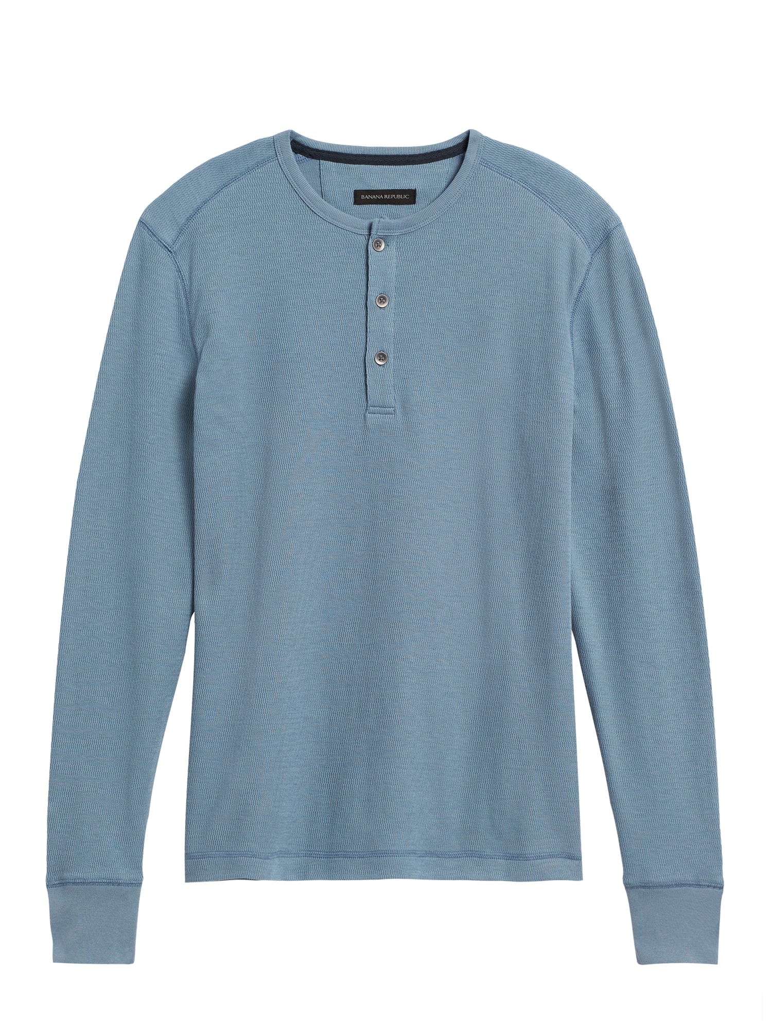 gap waffle henley