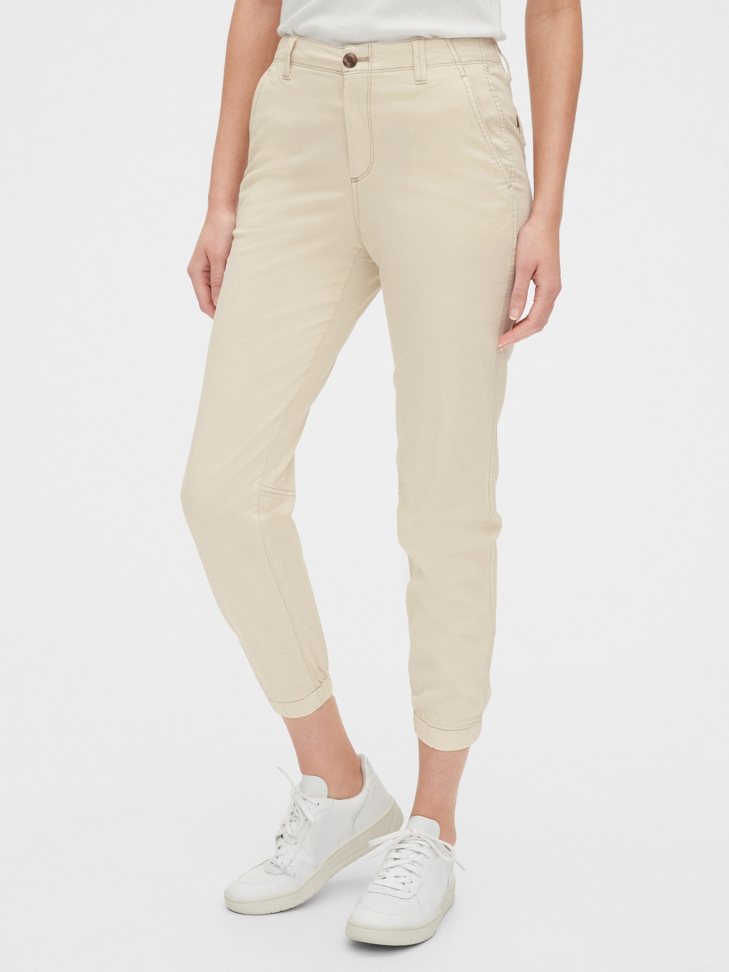 khaki jogger pants womens