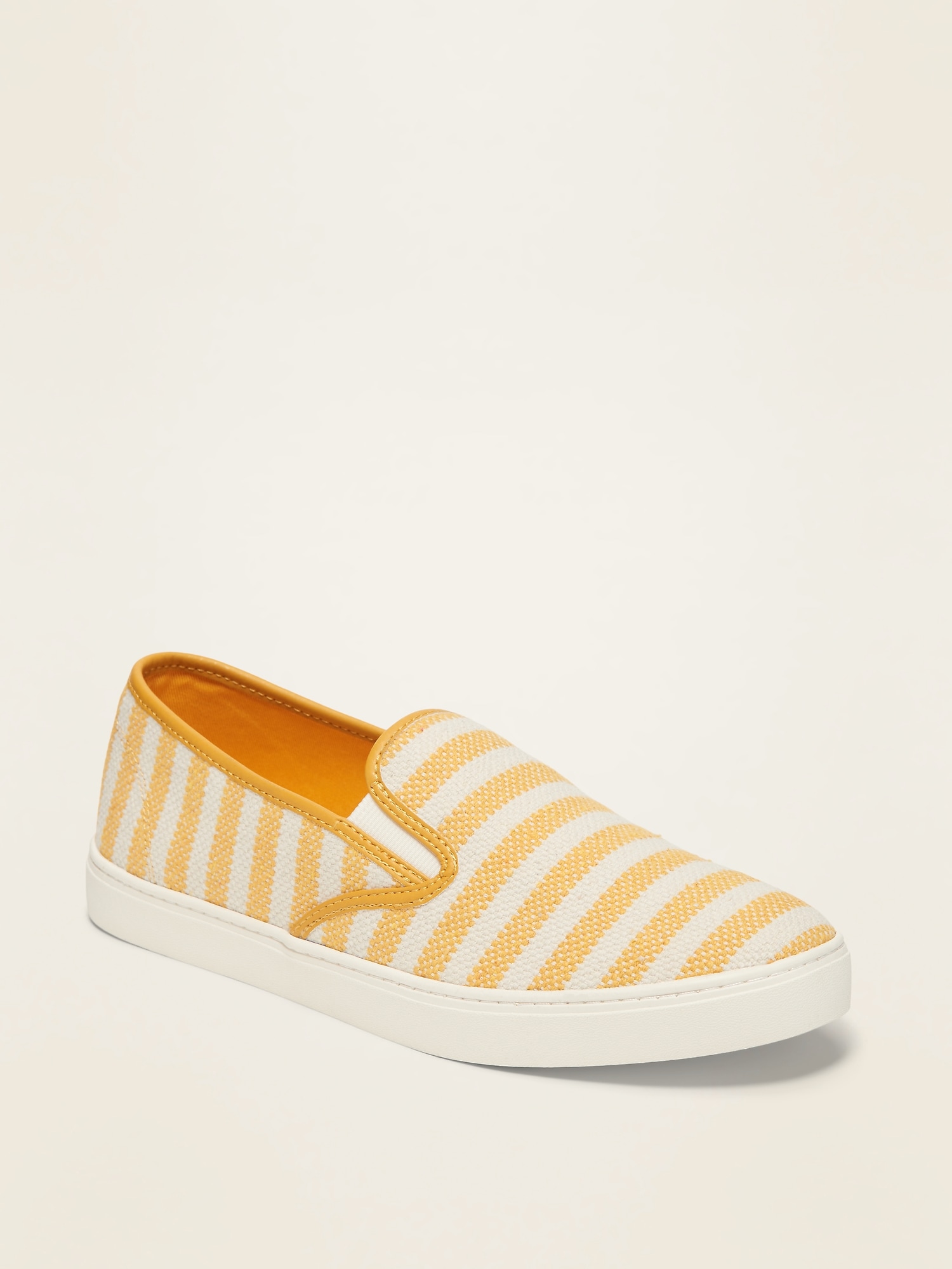 Striped Textured Slip-Ons for Women 