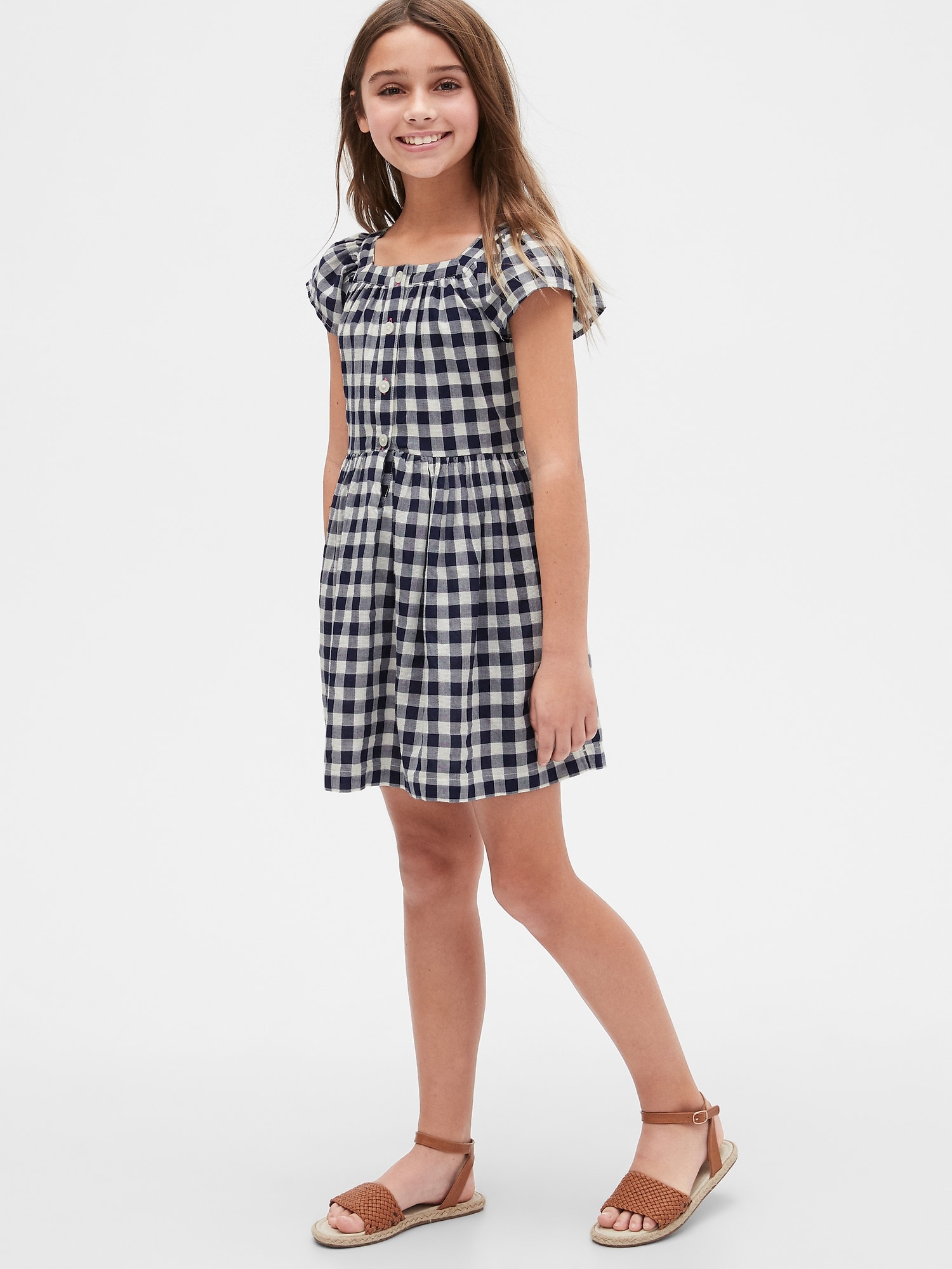 gap gingham dress