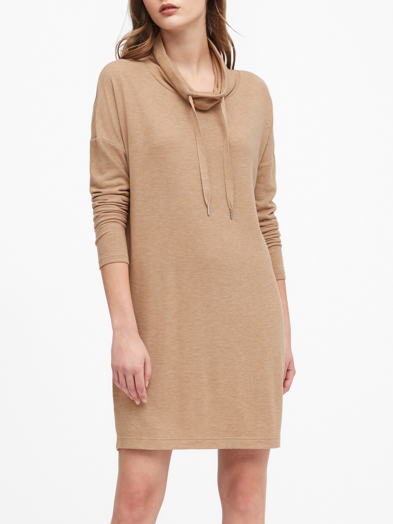 gap funnel neck sweatshirt dress