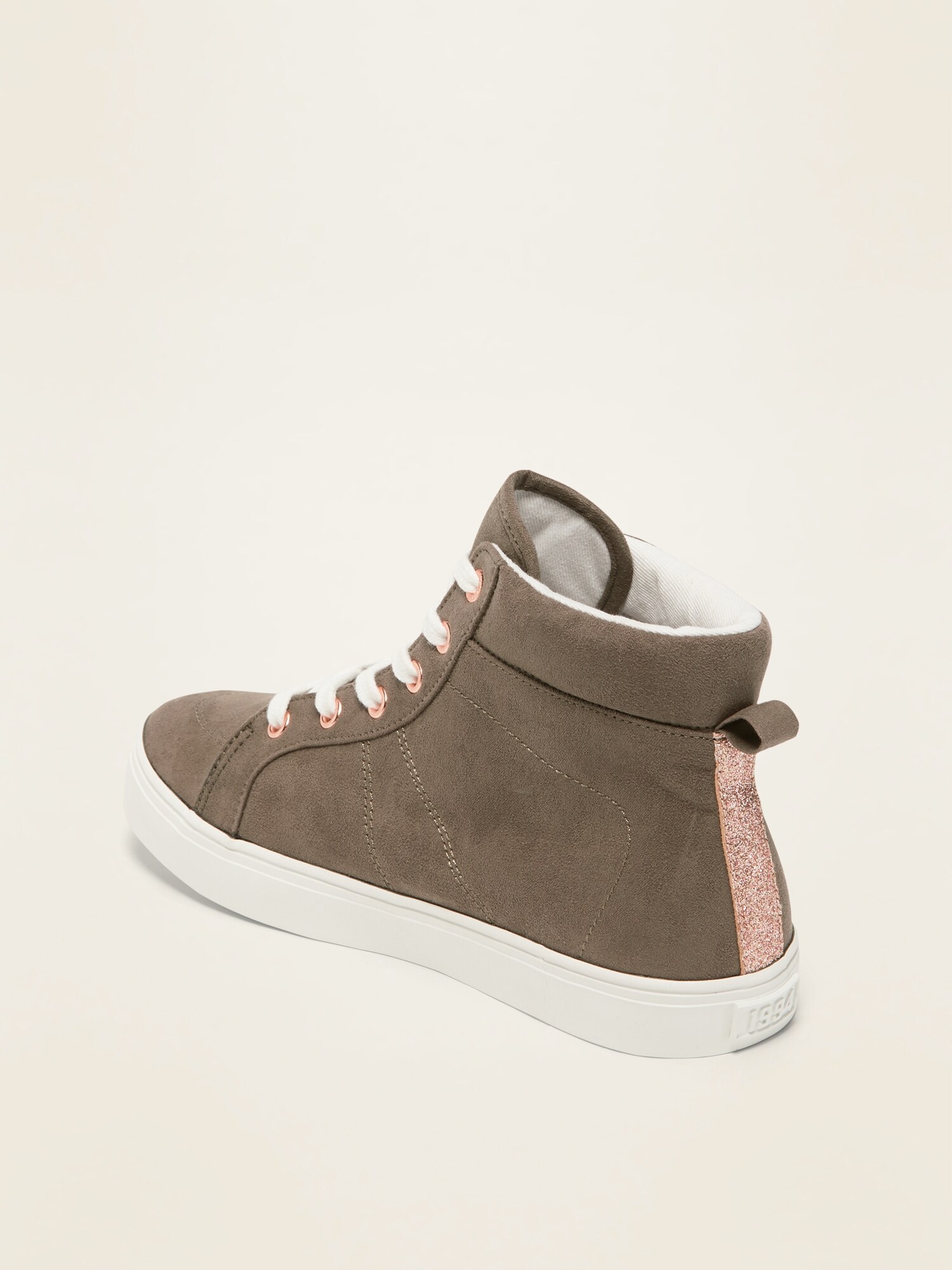 gap glitter high top sneakers