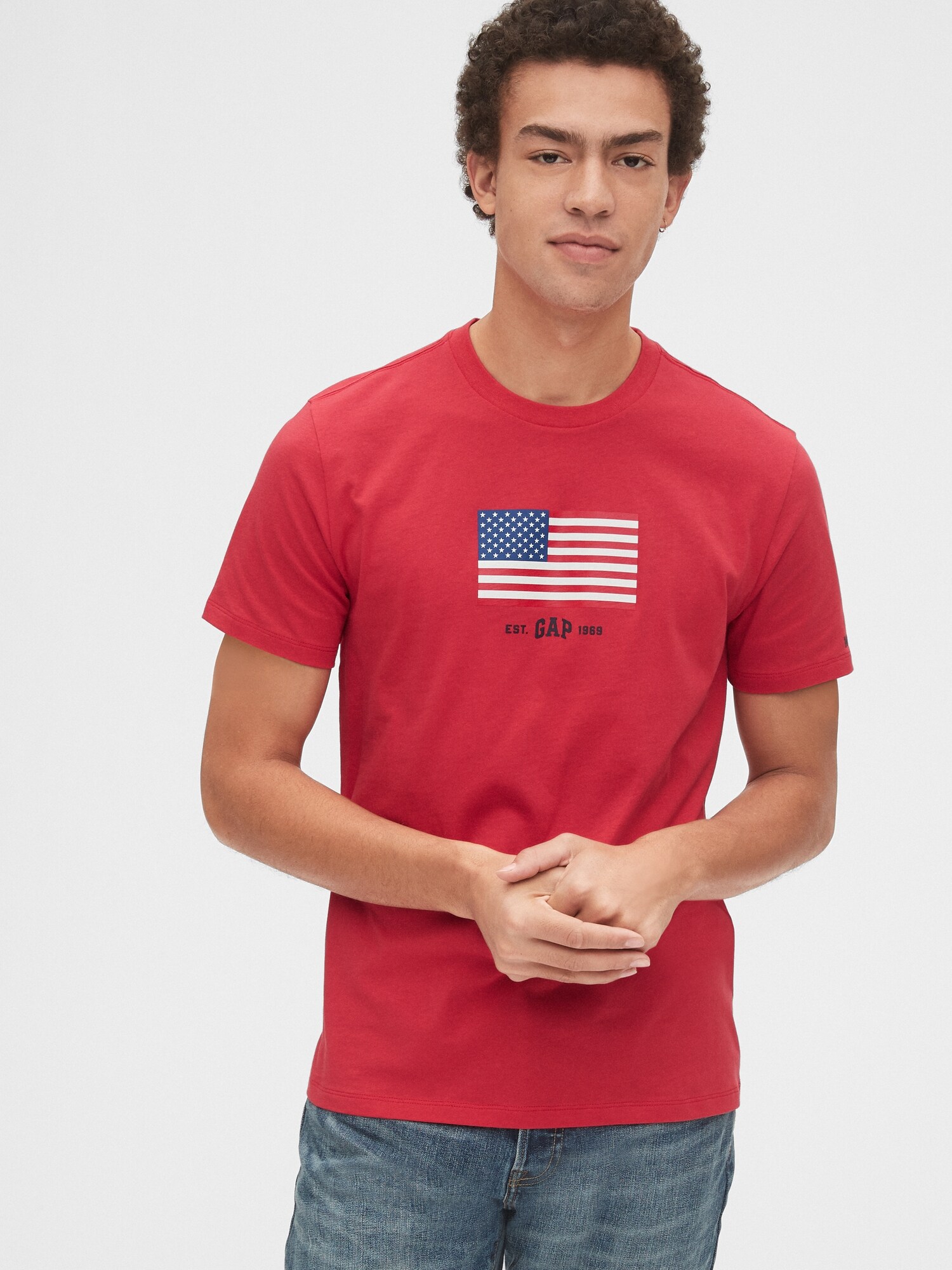 gap flag shirt