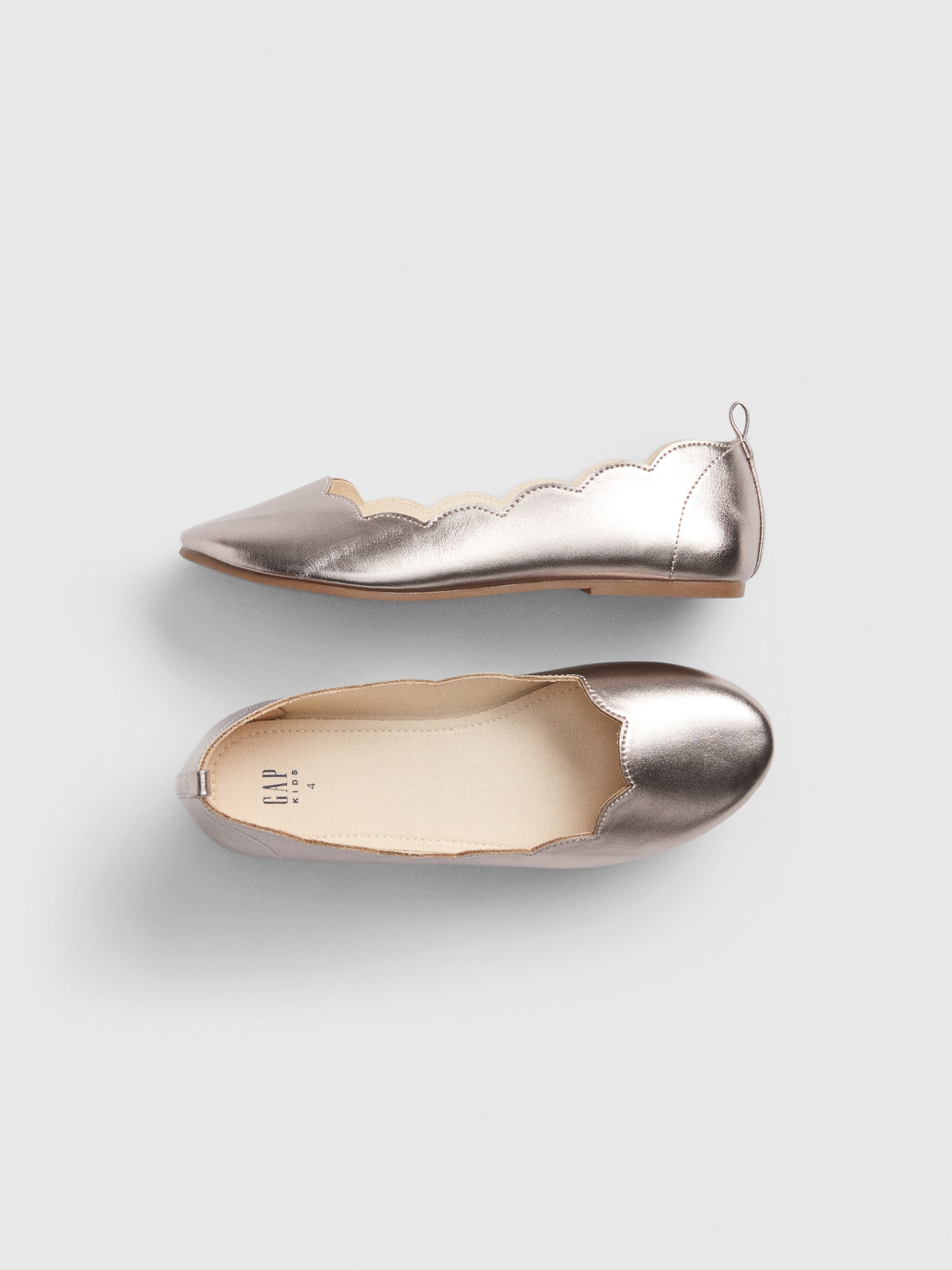 gap gold ballet flats