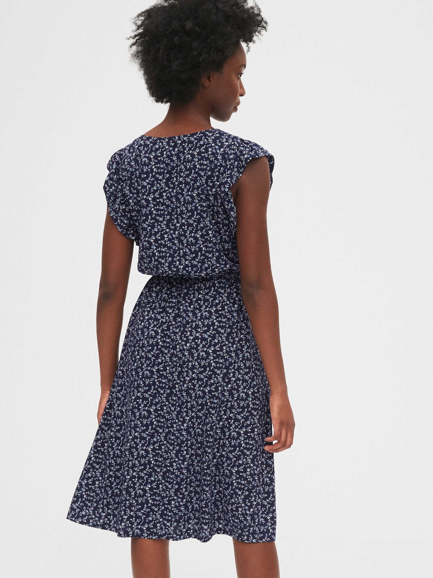 gap midi cap sleeve dress