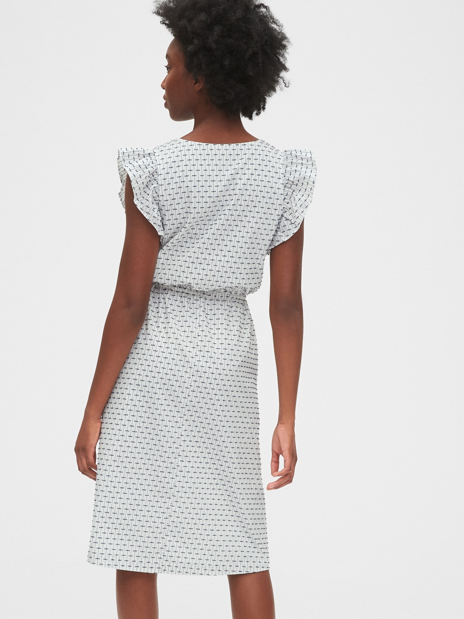 gap midi cap sleeve dress