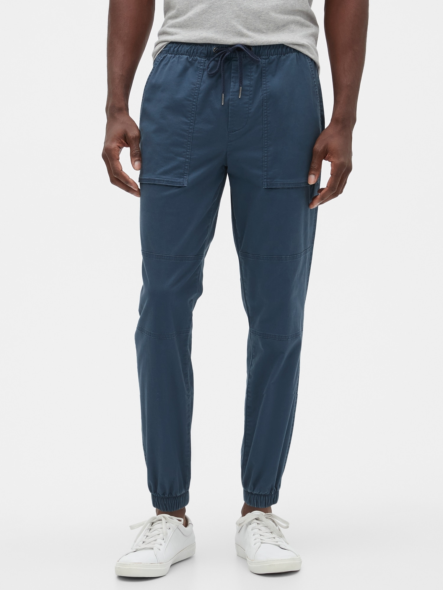 gap twill joggers