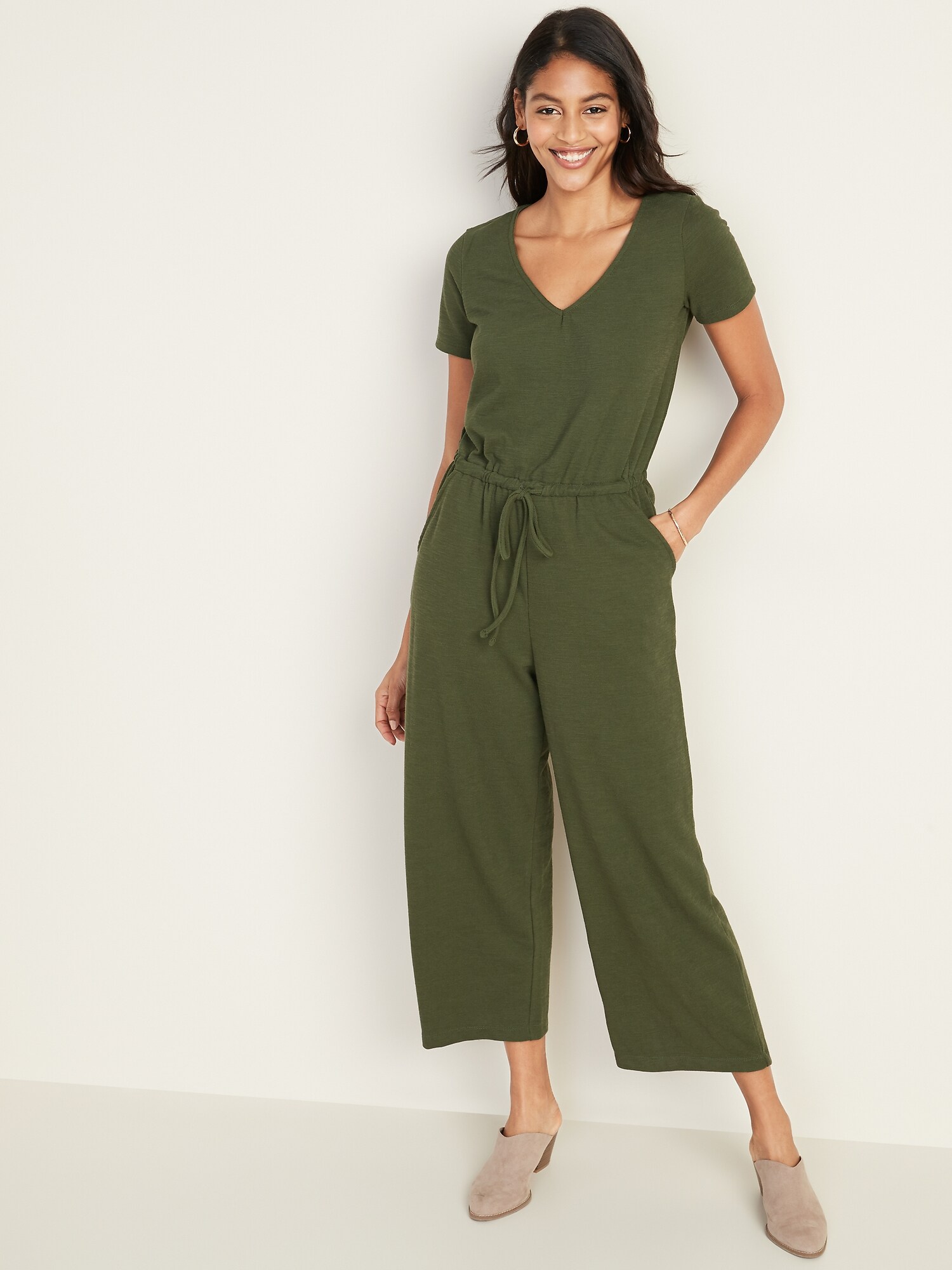 old navy boucle jumpsuit